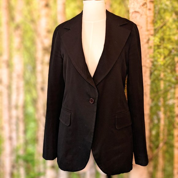 Club Monaco Jackets & Blazers - Club Monaco black lined, single button blazer, size small